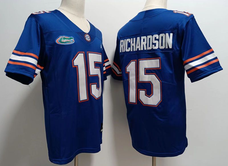 Men Florida Gators 15 Richardson Blue 2024 Vapor NCAA Jersey